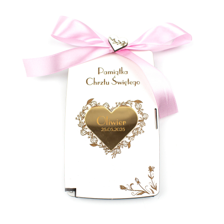 Pudełko na pieniądze chrzest święty pamiątka chrztu świętego z imieniem